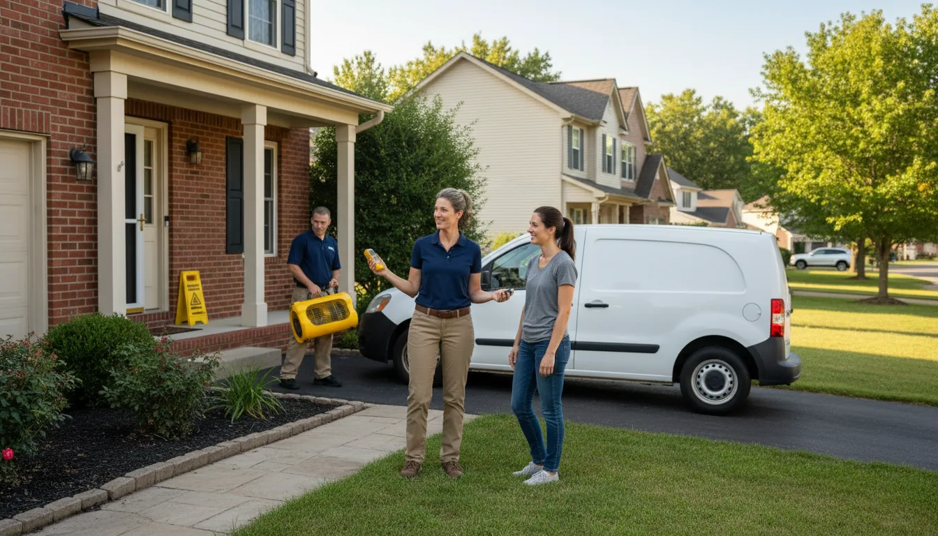 Residential water damage restoration in Townsend, GA